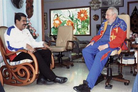 Fidel Castro recibió a Nicolás Maduro en Cuba